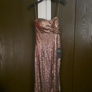 Sequin Strapless Dress